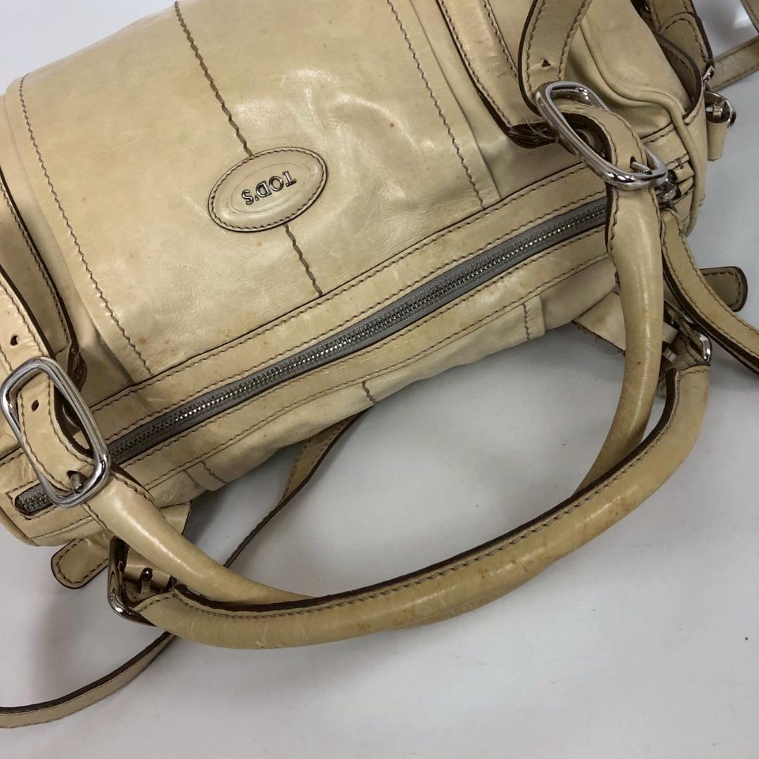 TOD'S トッズ 2way ハンドバッグ ベージュ レディース ブランド — image 4