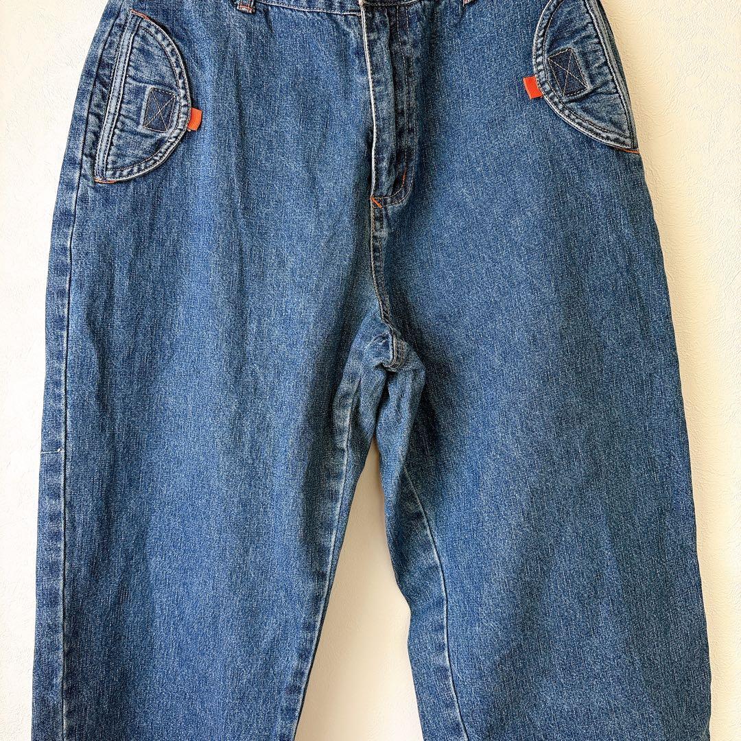 カロリナブルーズ デニムパンツ 無地 8 青 綿 クロップド カジュアル — image 5