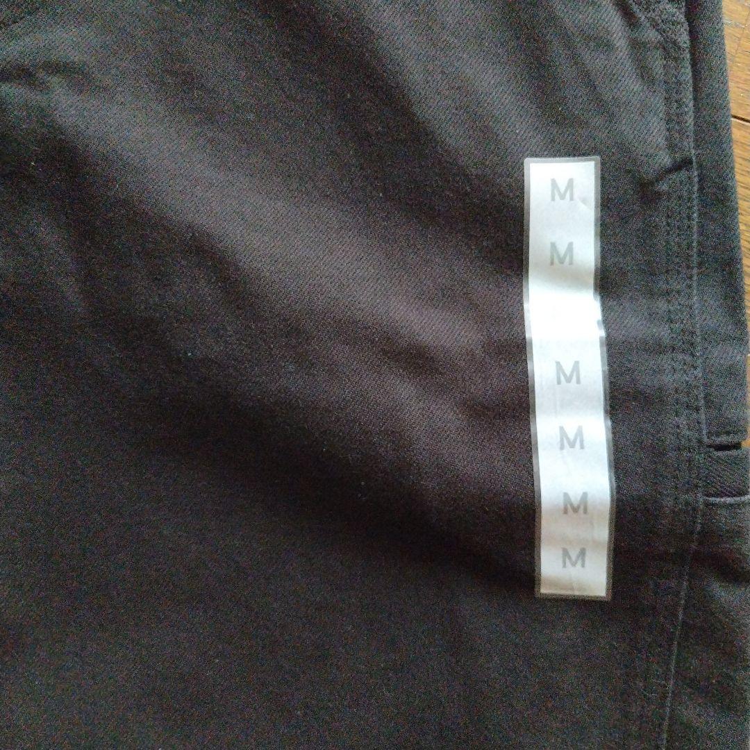 新品　GU　バレルレッグワークパンツ M　標準丈　黒 — image 4