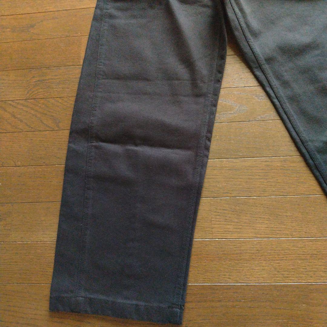 新品　GU　バレルレッグワークパンツ M　標準丈　黒 — image 5