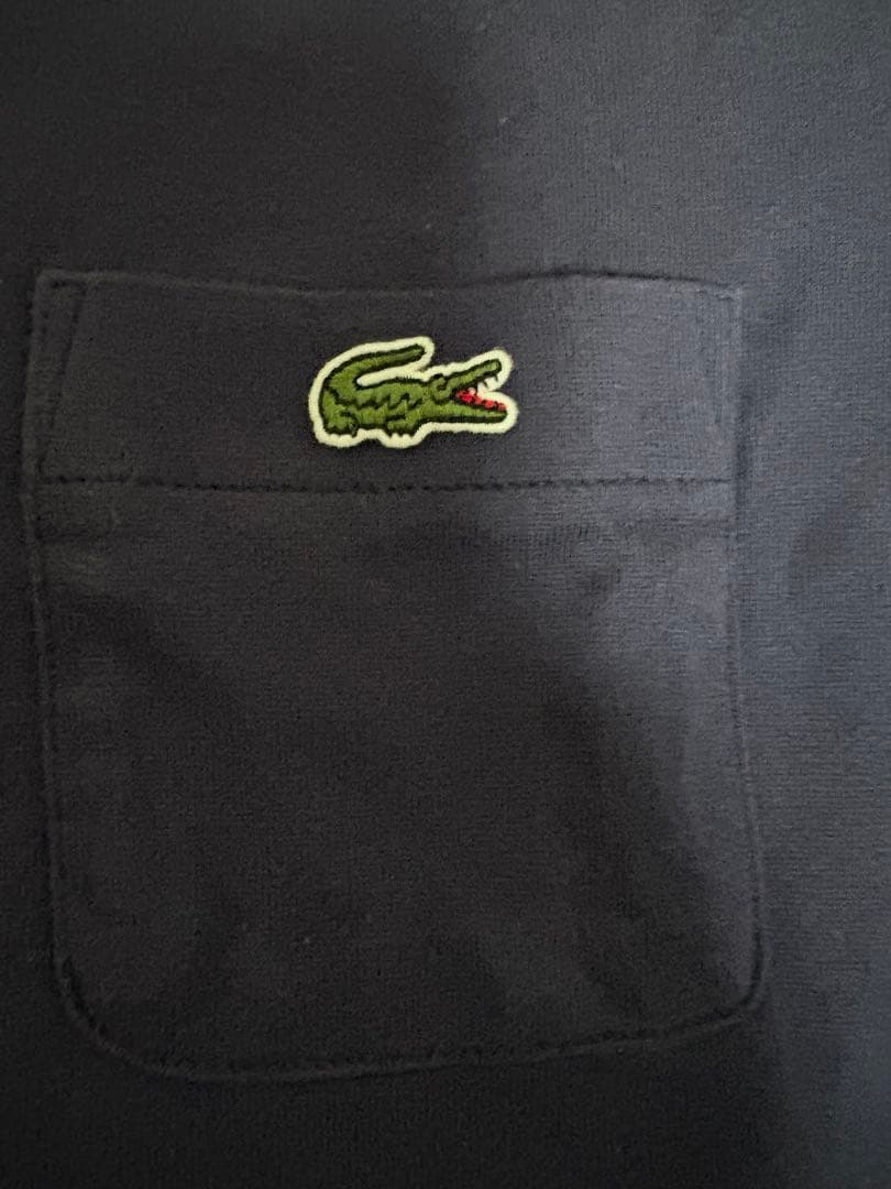 LACOSTE ポケット付き 鹿の子 Tシャツ ネイビー — image 3