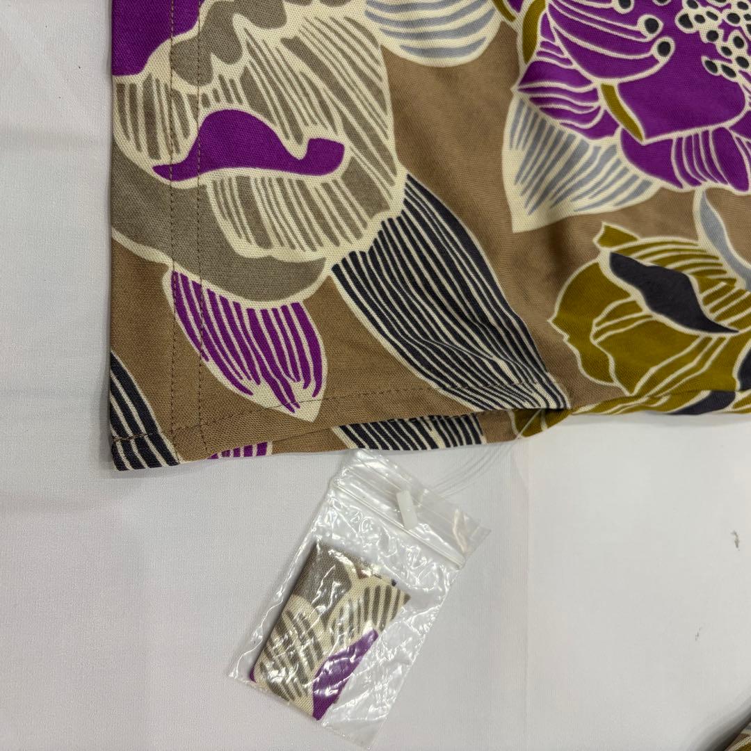 SPIGA シルク100% 花柄 総柄 長袖カットソー 上品 華やか 新品 — image 4