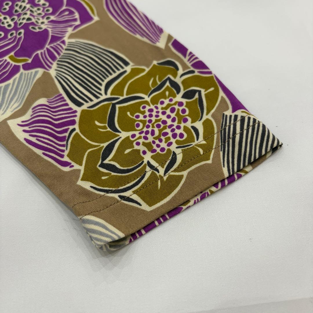 SPIGA シルク100% 花柄 総柄 長袖カットソー 上品 華やか 新品 — image 5