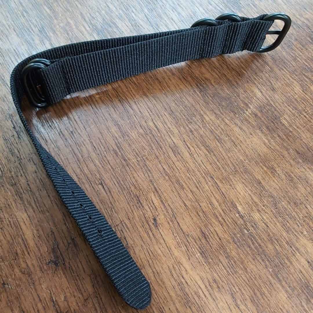 ブラック ナイロン製 腕時計用交換ベルト（20mm） — image 2