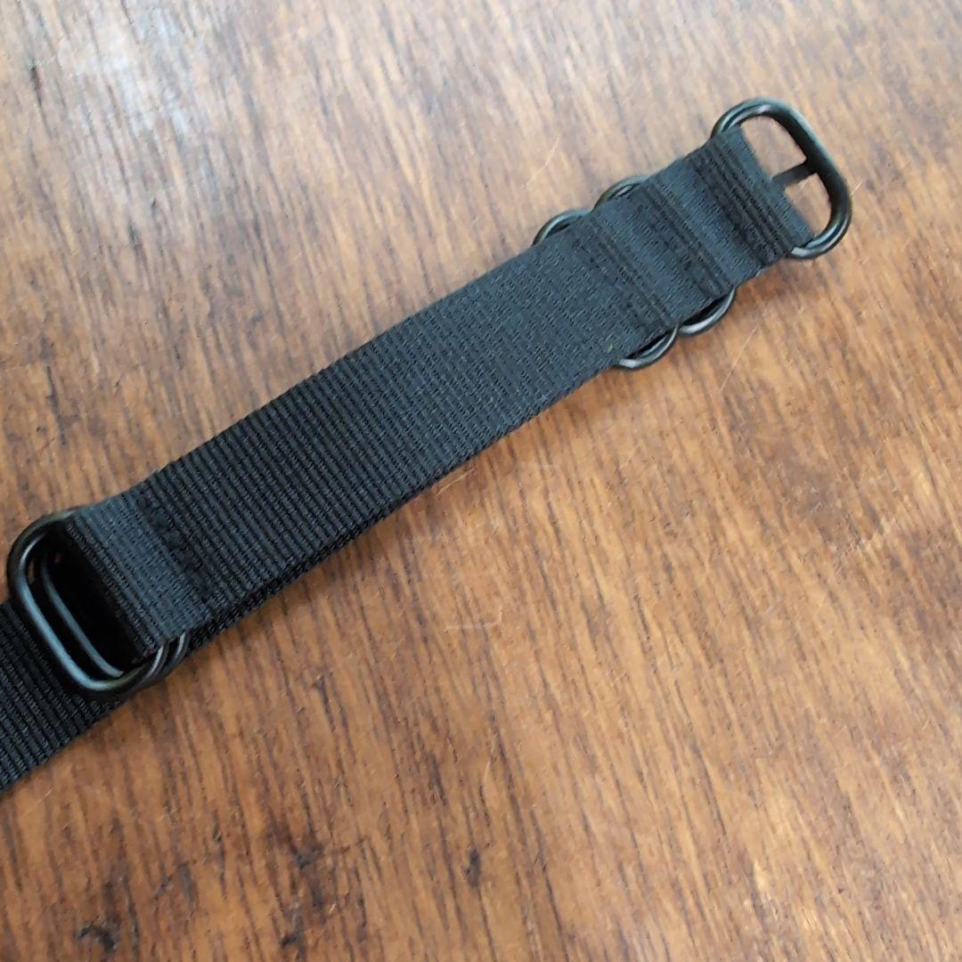 ブラック ナイロン製 腕時計用交換ベルト（20mm） — image 3