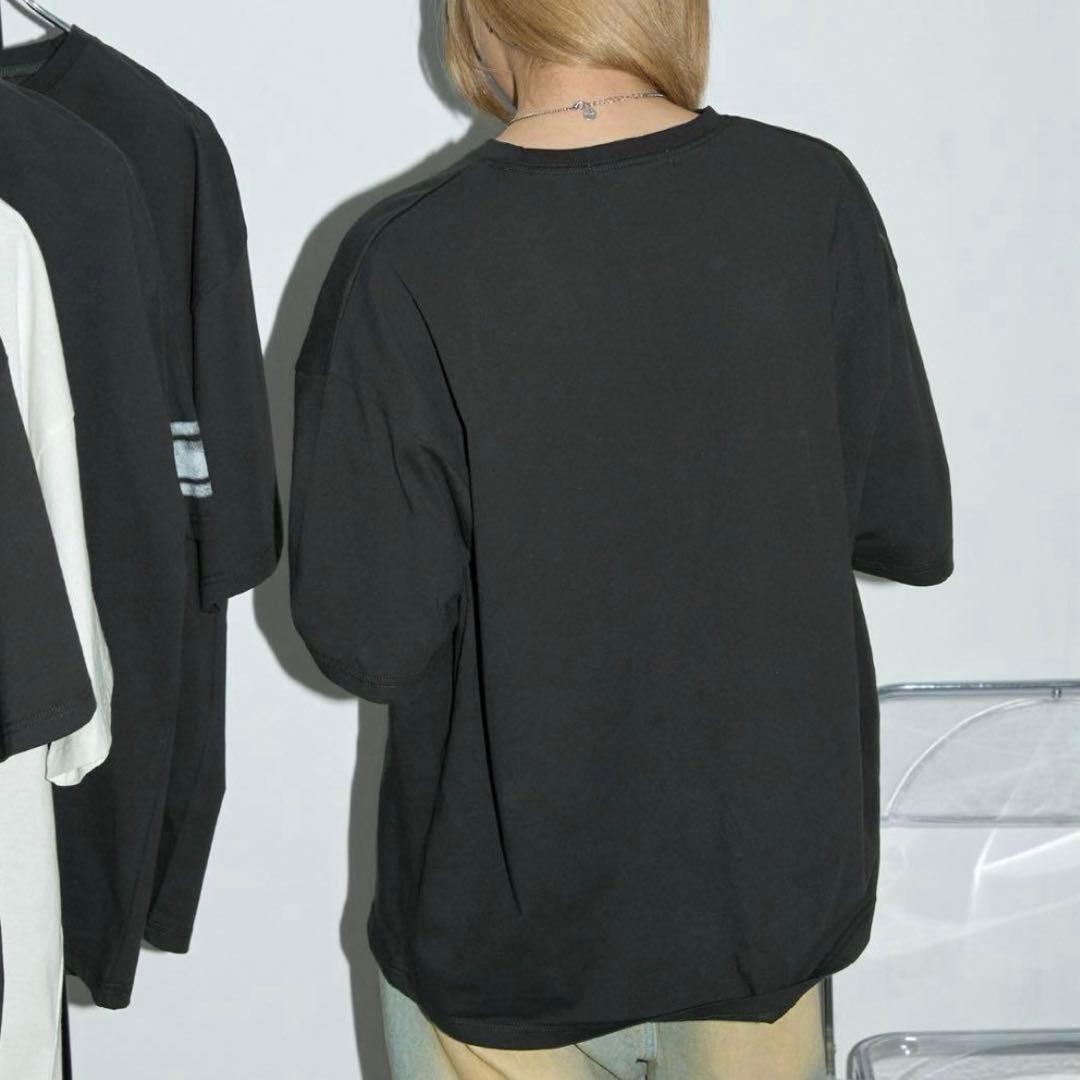 新品未使用　オーバーサイズ カレッジ　デザイン　半袖　Tシャツ — image 3