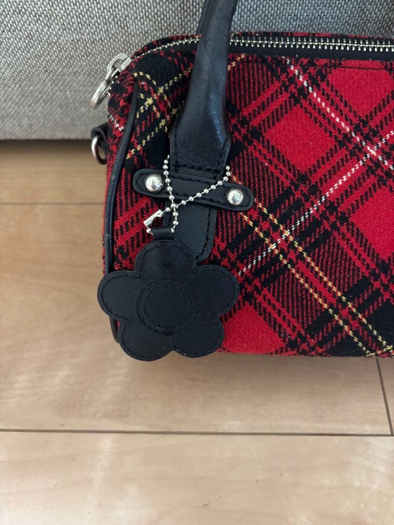 MARY QUANT チェック柄 ミニボストンバッグ — image 2