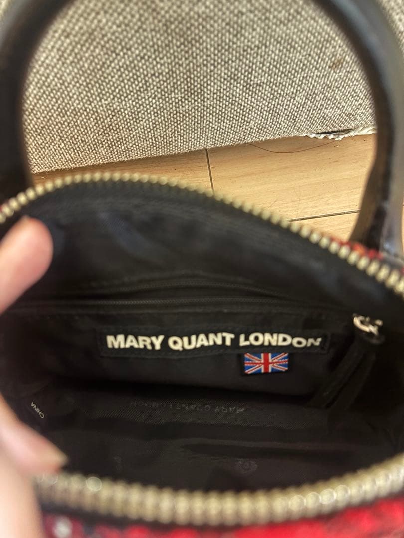 MARY QUANT チェック柄 ミニボストンバッグ — image 4