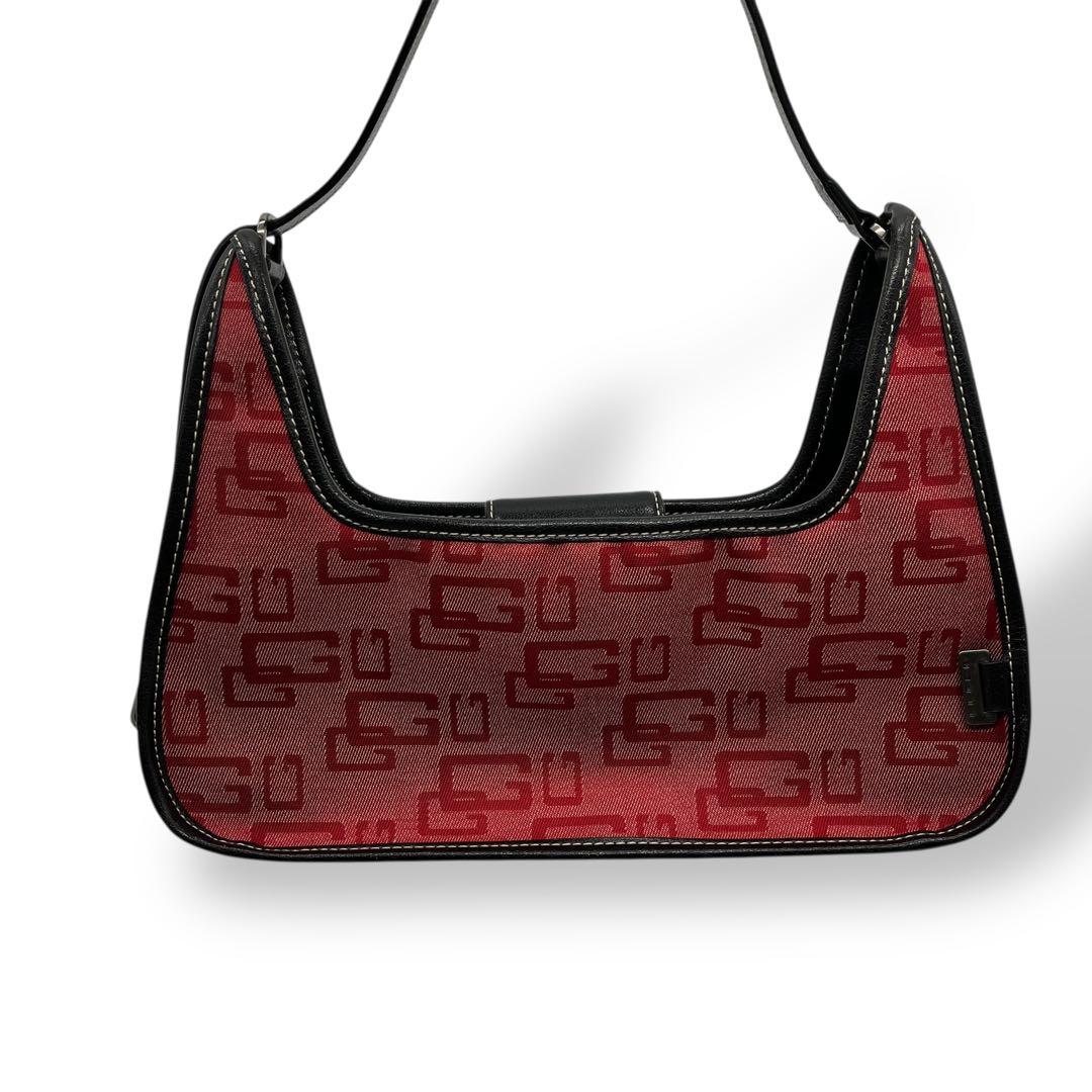 GUESS ゲス Y2K ワンショルダーバッグ レッド モノグラム 2384 — image 2