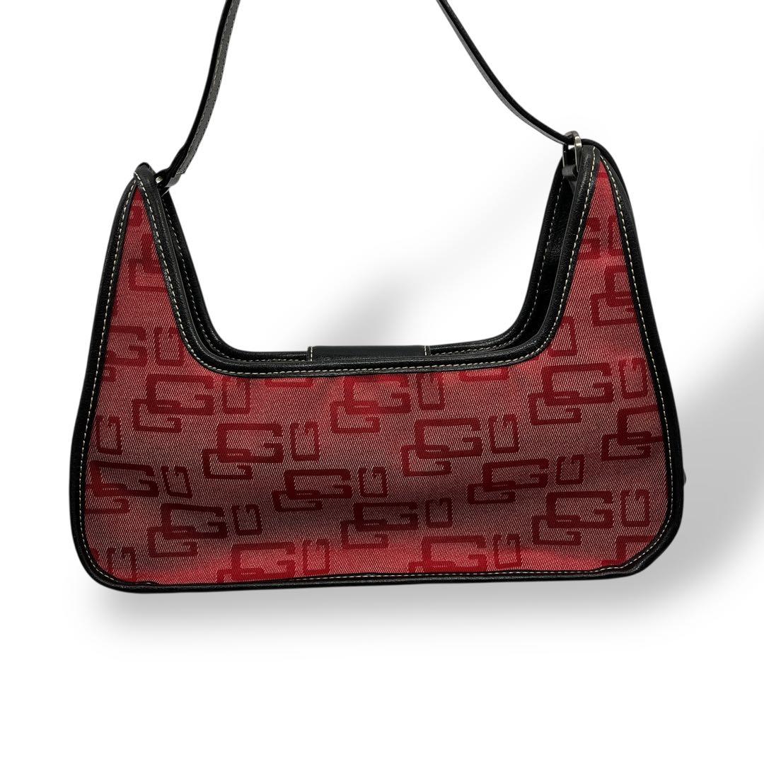 GUESS ゲス Y2K ワンショルダーバッグ レッド モノグラム 2384 — image 3
