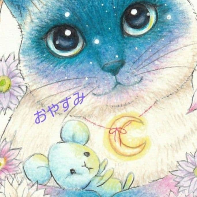 イラスト　 原画　ポストカード　（　猫　） — image 2