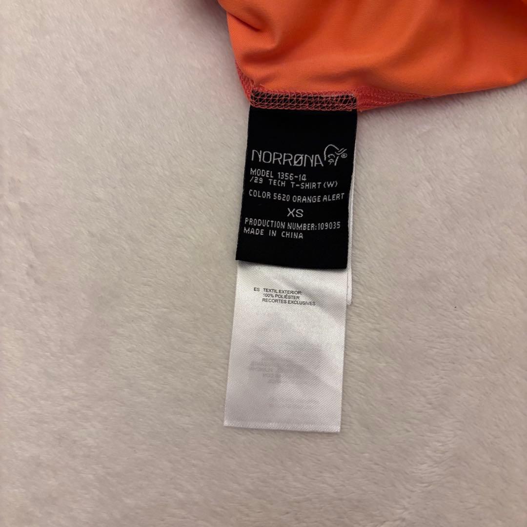 NORRØNA ノローナ 半袖 ベースレイヤー Tシャツ レディース オレンジ — image 5