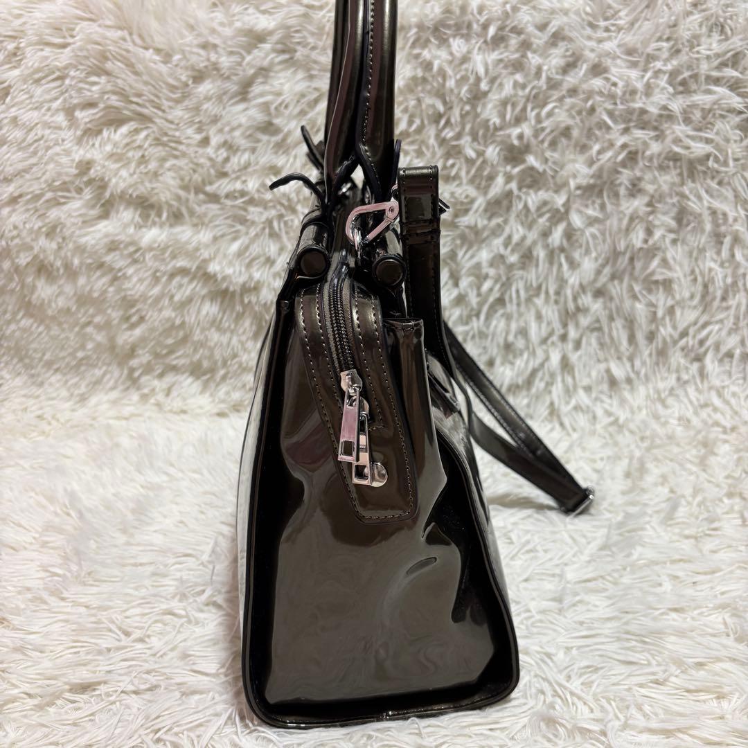 Jewel エナメル 2WAY ハンドバッグ ショルダーバッグ — image 2