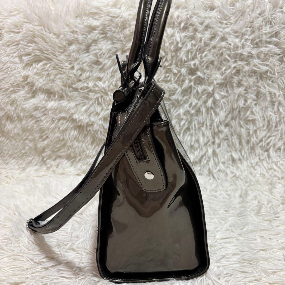 Jewel エナメル 2WAY ハンドバッグ ショルダーバッグ — image 4