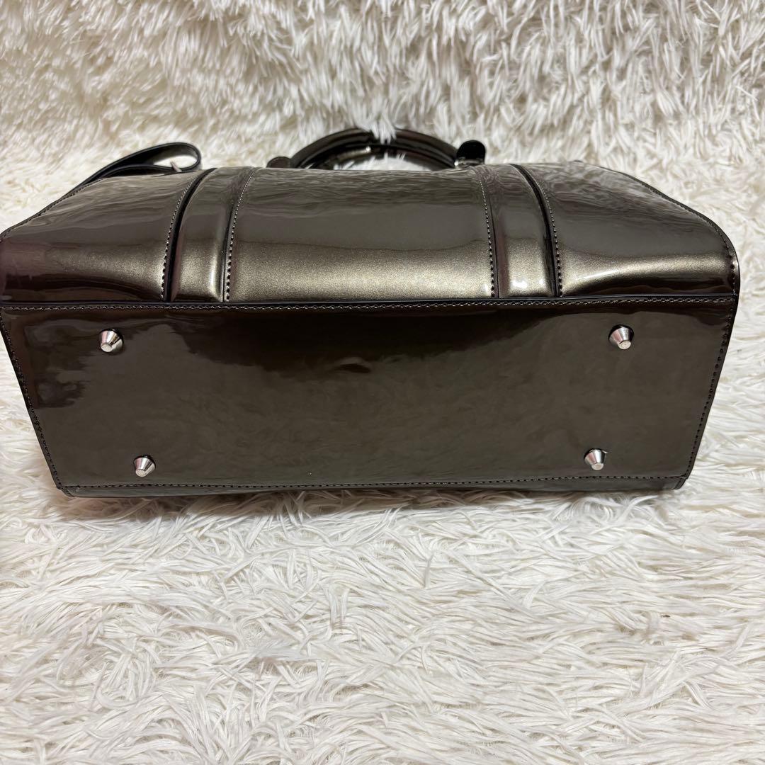 Jewel エナメル 2WAY ハンドバッグ ショルダーバッグ — image 5