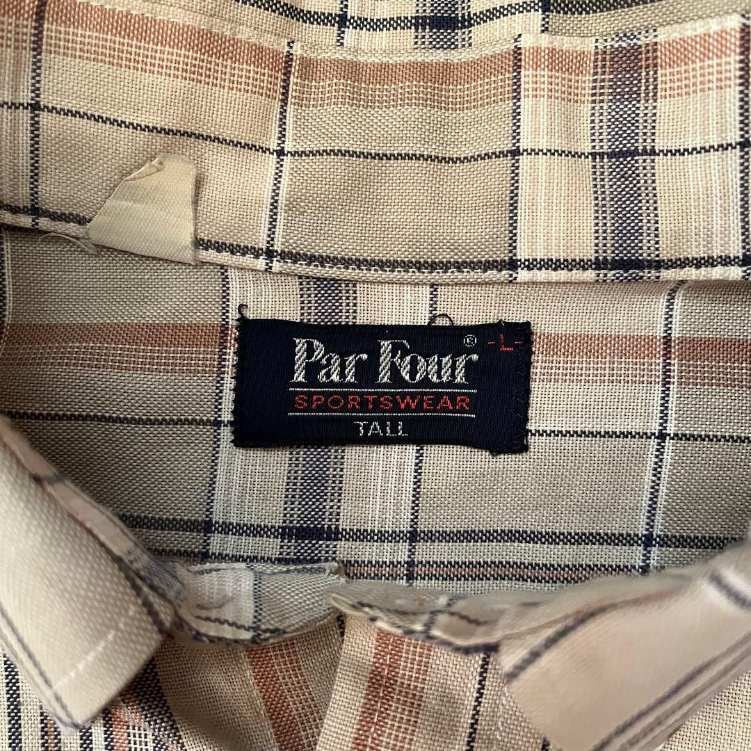 Par Four SPORTSWEAR チェックシャツ Lサイズ — image 2