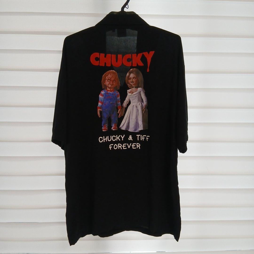 チャッキー＆ティファニー 半袖シャツ 黒　L — image 3