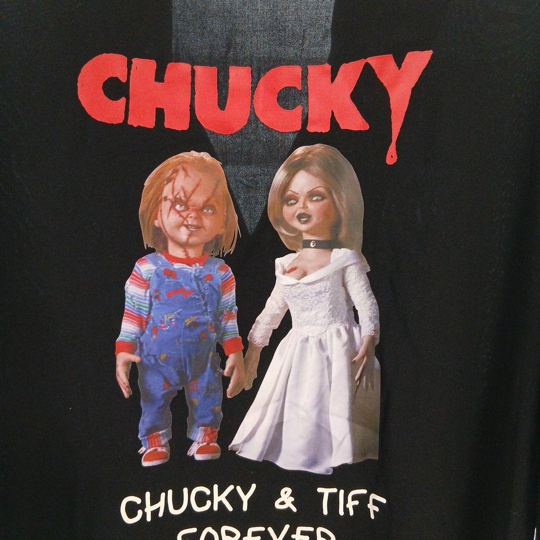 チャッキー＆ティファニー 半袖シャツ 黒　L — image 5