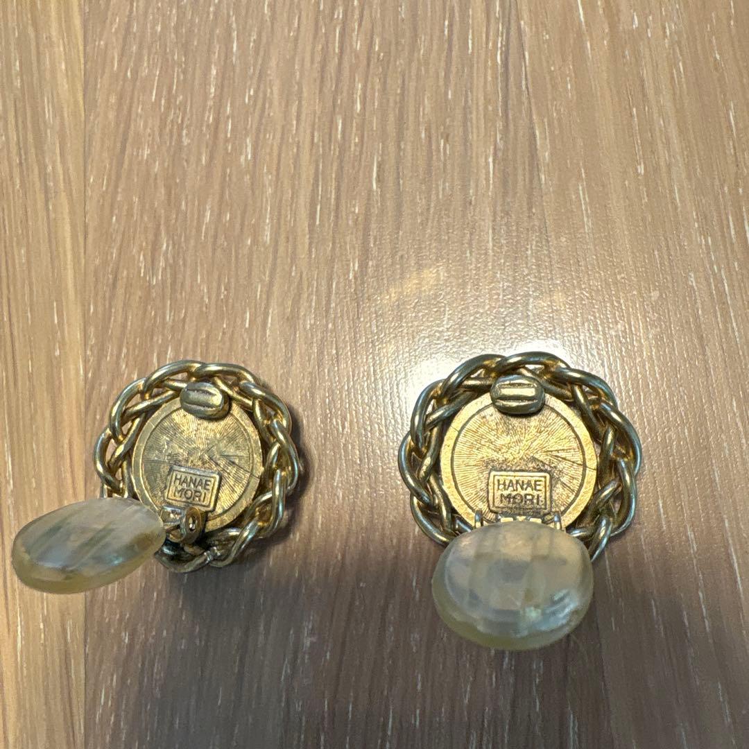 HanaeMori 森英恵 レア　ヴィンテージ ロゴ HM イヤリング — image 5