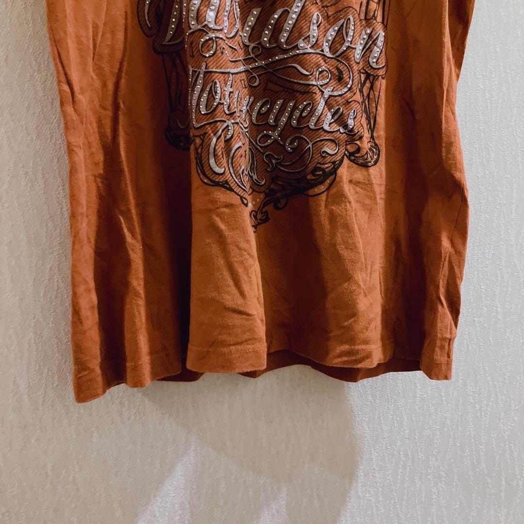 Harley-Davidson ハーレーダビッドソン 【L】ブラウン Tシャツ — image 4