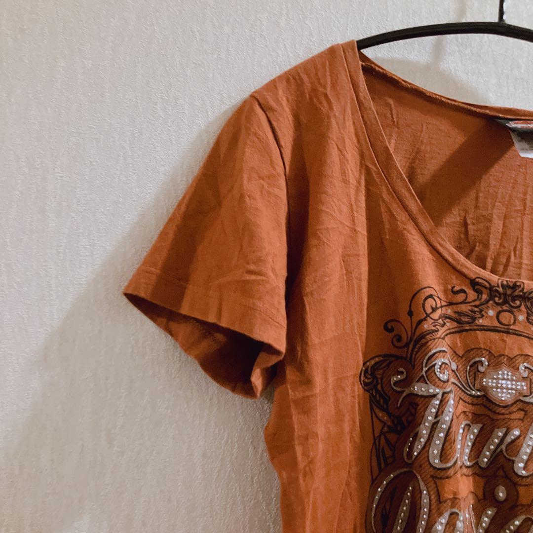 Harley-Davidson ハーレーダビッドソン 【L】ブラウン Tシャツ — image 5