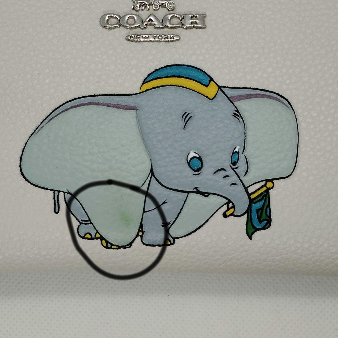 【汚れ・傷あり】新品　コーチ　ディズニーコラボ　ダンボ　ホワイト — image 3