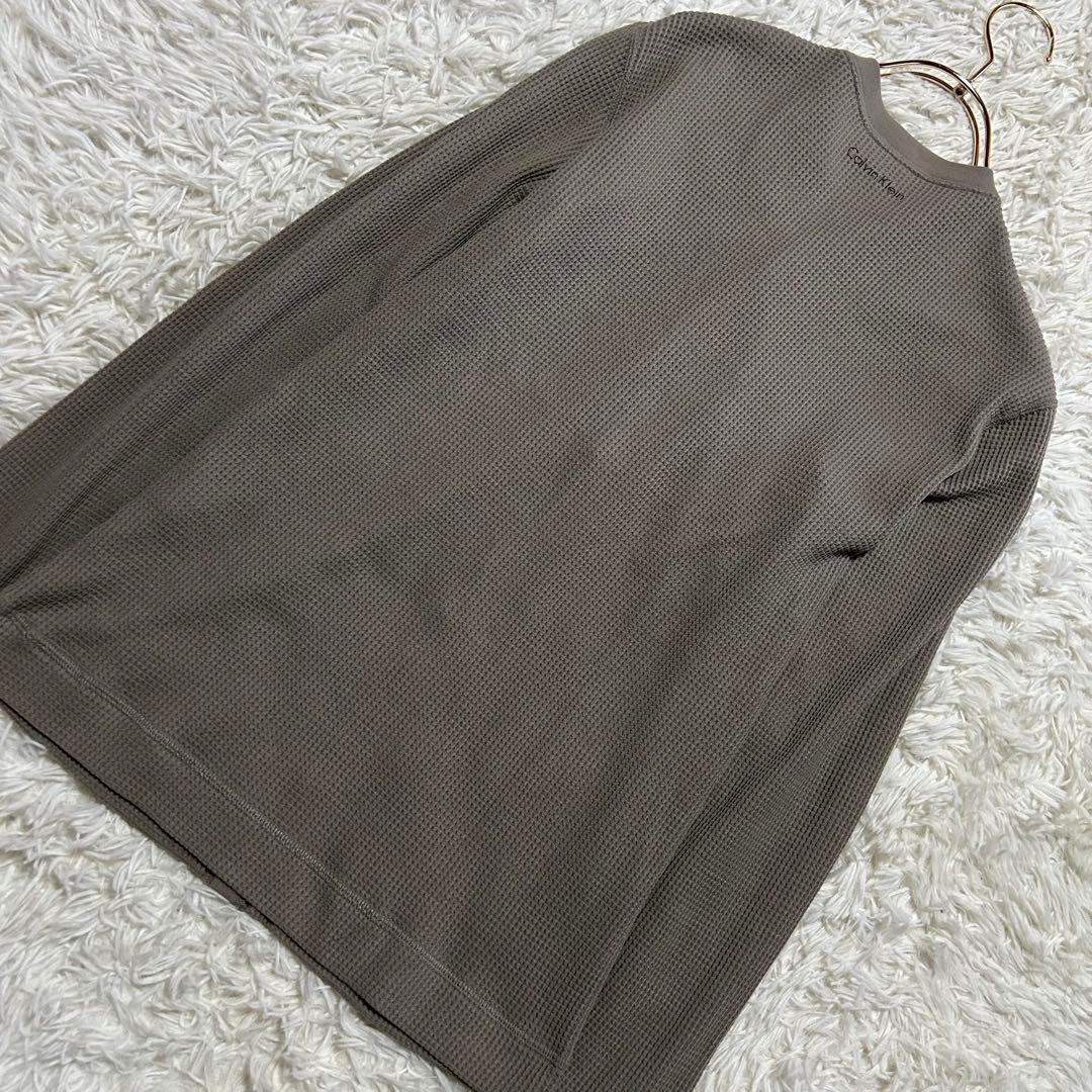 Calvin Klein ワッフル カーディガン グレー M — image 2
