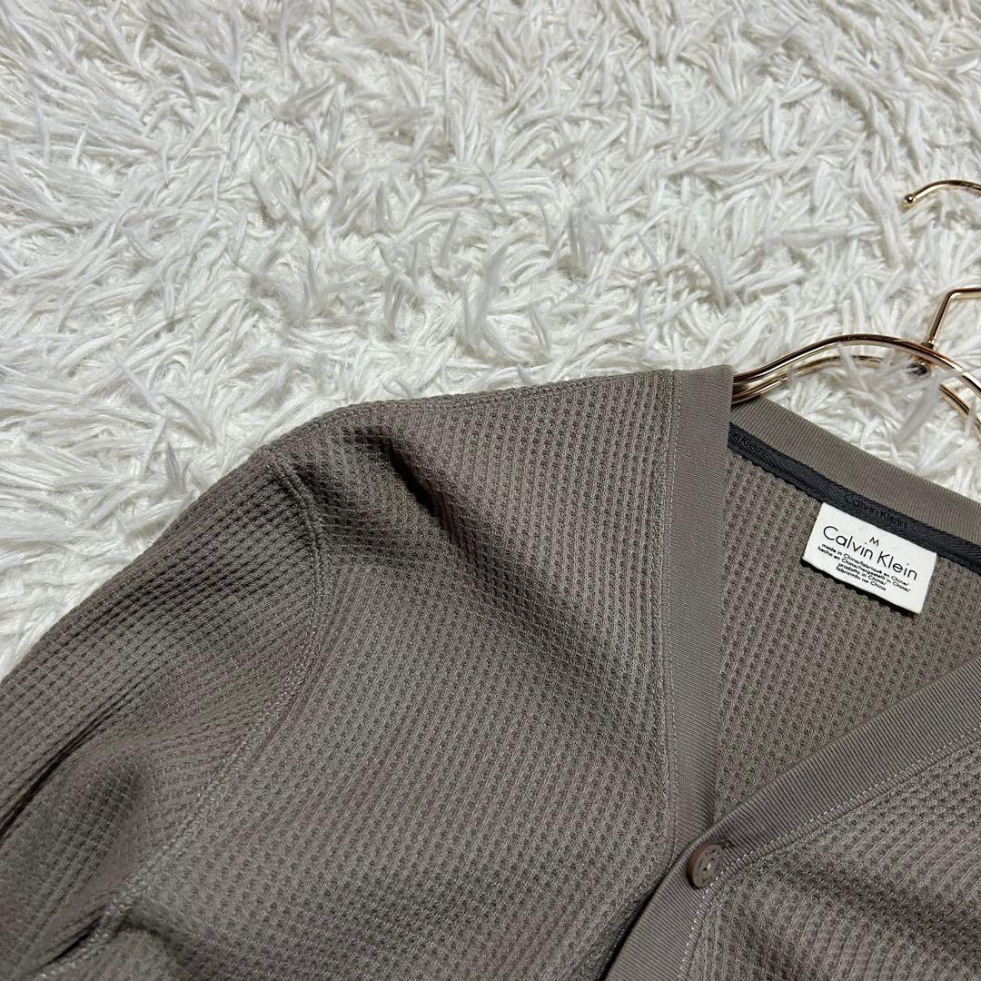 Calvin Klein ワッフル カーディガン グレー M — image 4