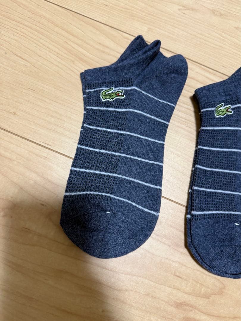 LACOSTE ラコステ ボーダー アンクルソックス 4足セット男女兼用 処分品 — image 2