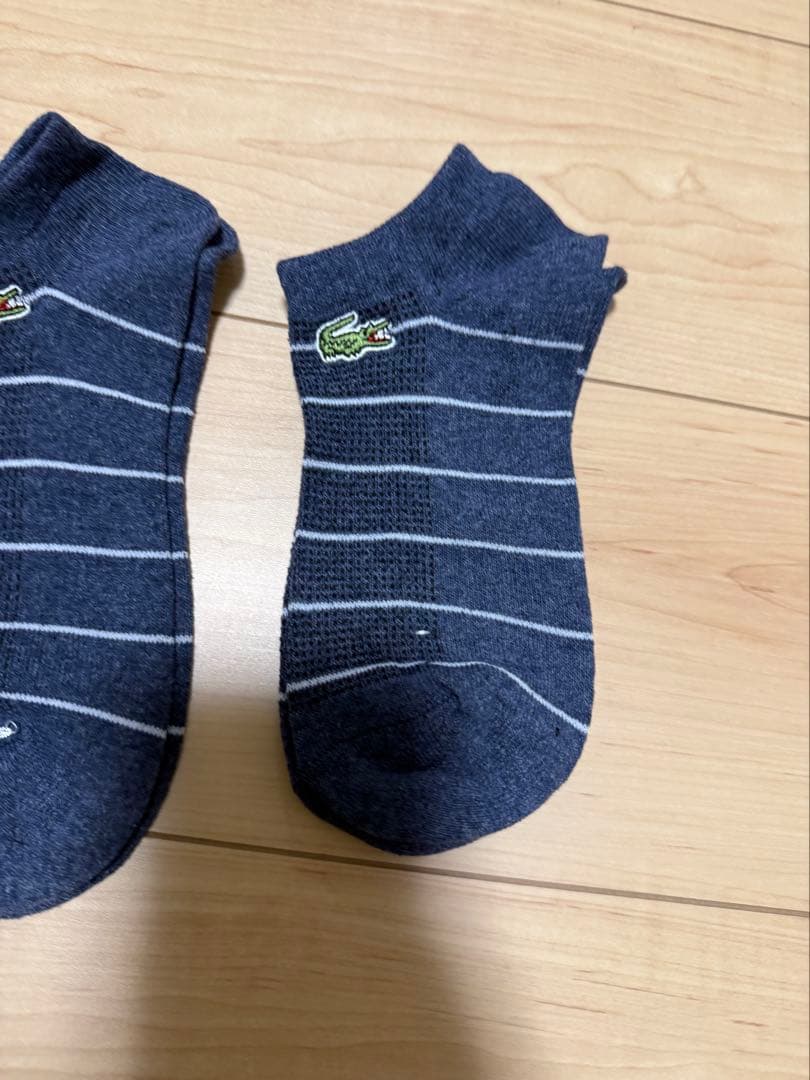 LACOSTE ラコステ ボーダー アンクルソックス 4足セット男女兼用 処分品 — image 5
