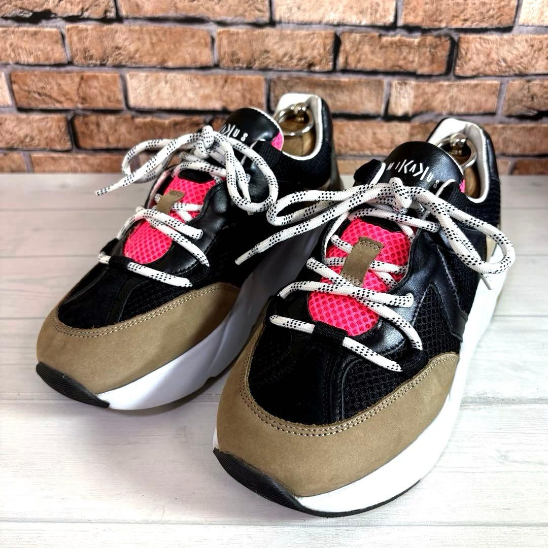 美品⭐️MIKAKUS■スニーカー✨厚底 ダッドソール チャンキー イニエスタ — image 4