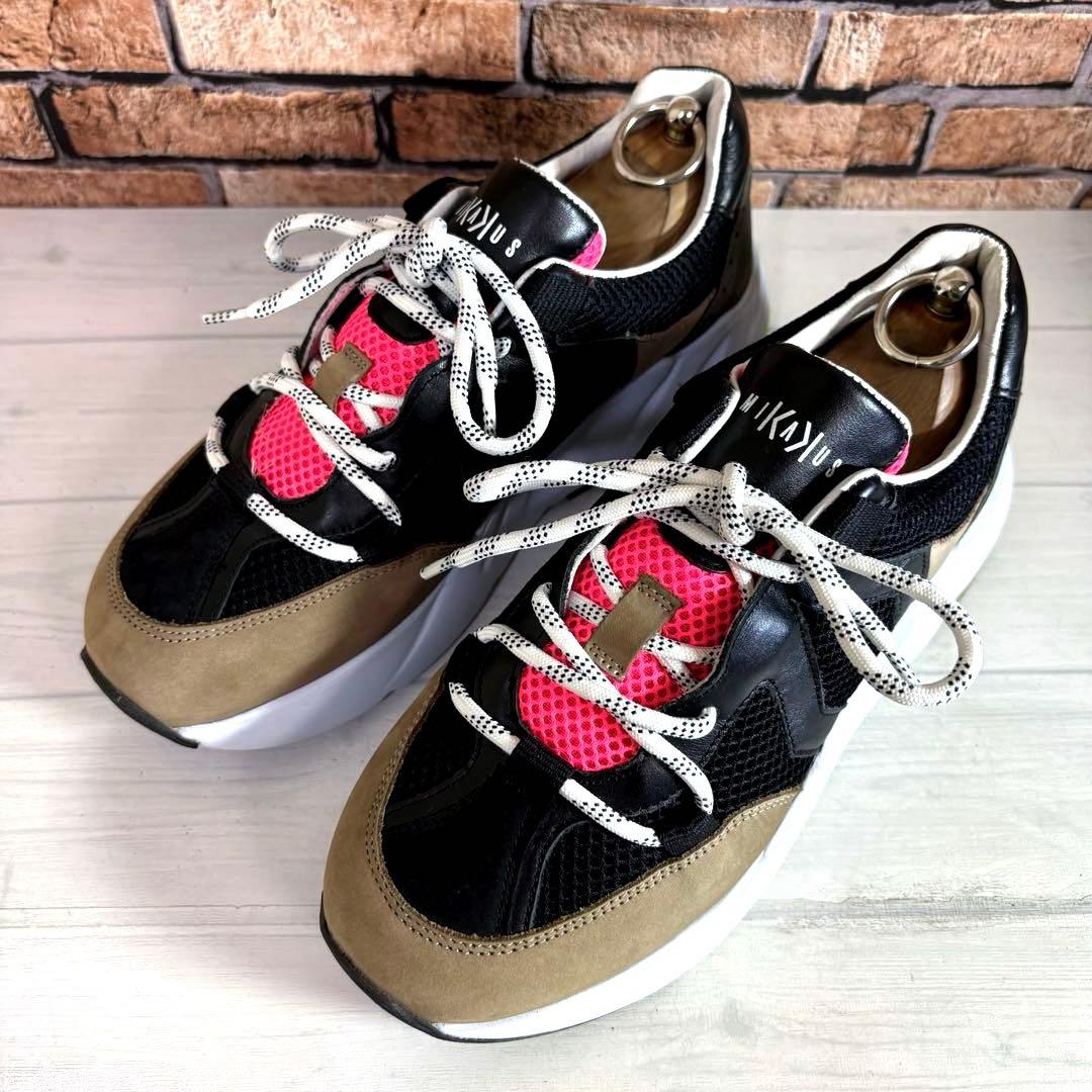 美品⭐️MIKAKUS■スニーカー✨厚底 ダッドソール チャンキー イニエスタ — image 5