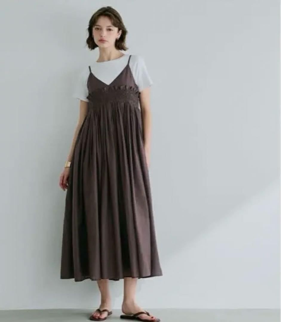 coca コカ　新品　キャミワンピース　Lサイズ　ブラウン — image 5