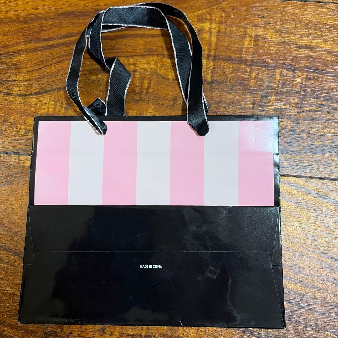 Victoria's Secret ショップ袋 ピンク ストライプ — image 3