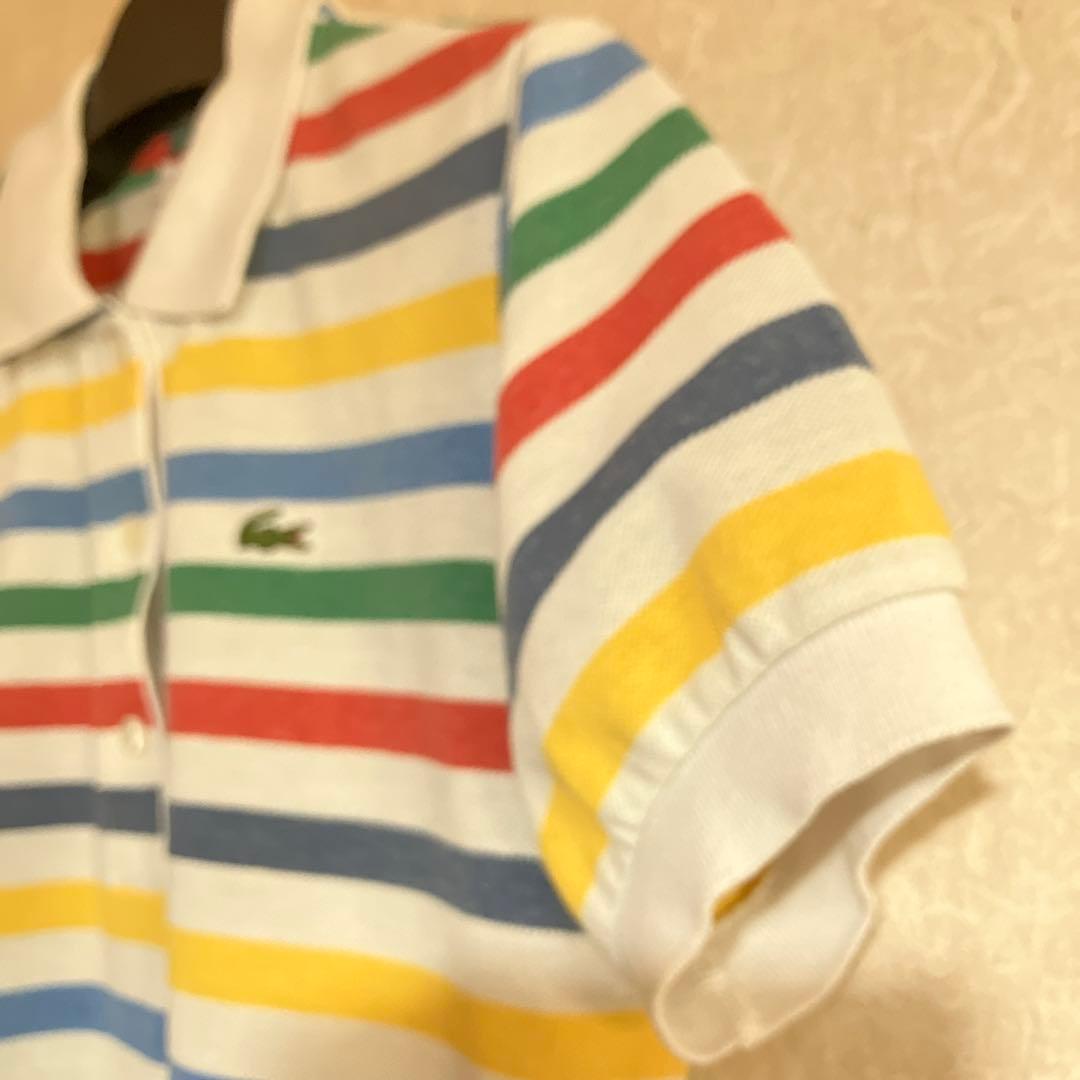 【LACOSTE 】マルチボーダー ポロシャツ 36レディースMサイズ相当 — image 5