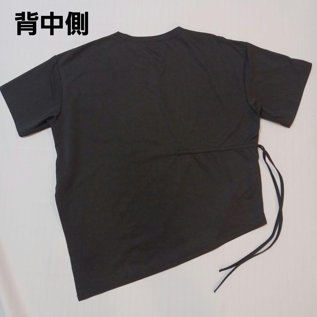 半袖Tシャツ アシンメトリーデザイン ブラック XL — image 2