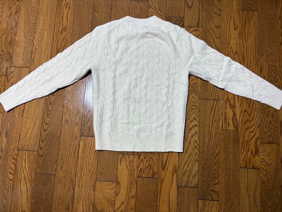 UNIQLO ケーブルクルーネックセーター ホワイト — image 3