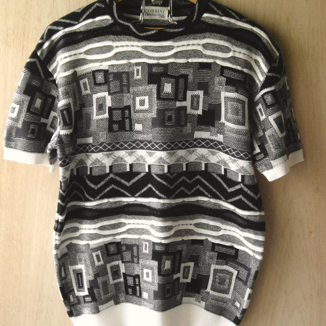 90's CORSINI ITALIA コルシーニ 幾何学 3D ニット — image 3