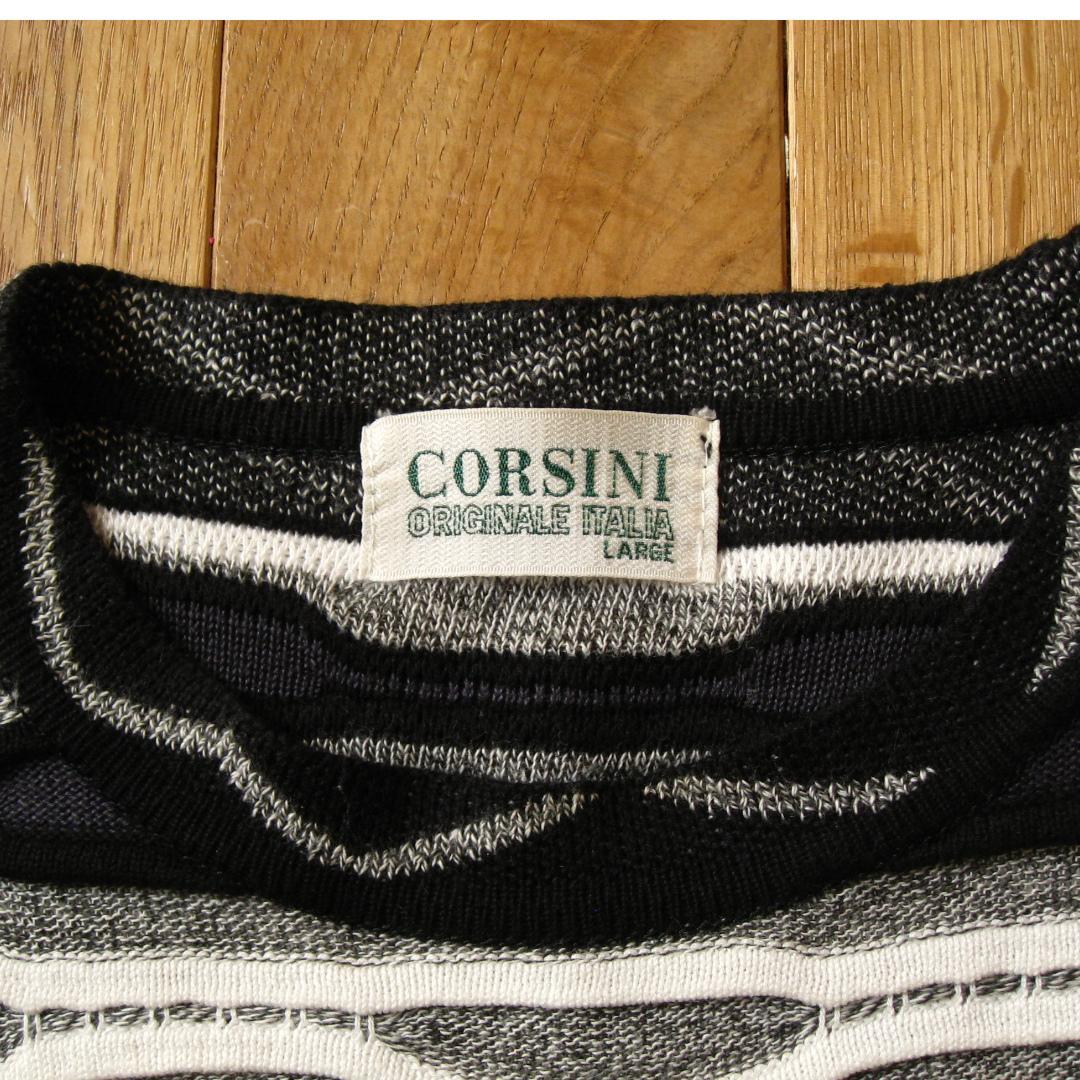 90's CORSINI ITALIA コルシーニ 幾何学 3D ニット — image 4