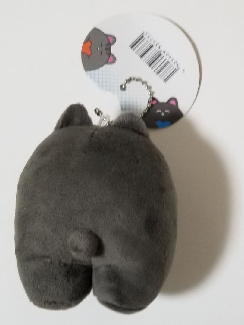 にこにこ　はーとふるふれんず　ぬいぐるみ　グレー　ハート　ブルー　青 — image 2