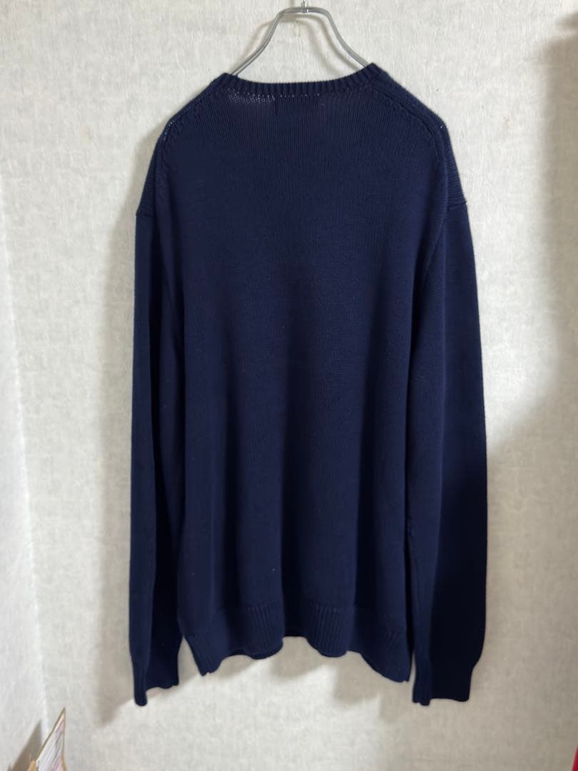 ポロラルフローレン コットンニット セーター RLロゴ ネイビー 紺 XL — image 2