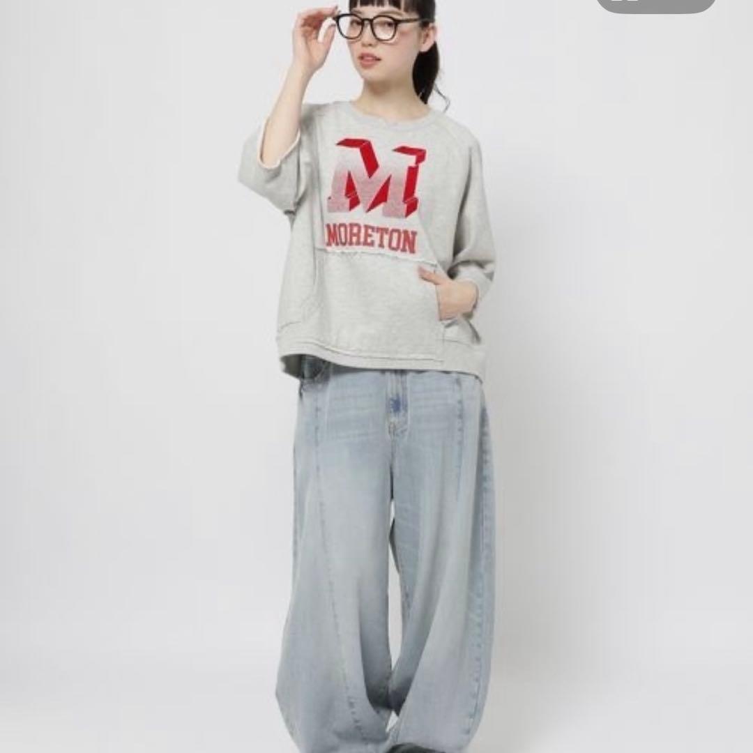 タグ付 niko and...BIGレターカレッジ 半袖スウェット F — image 2