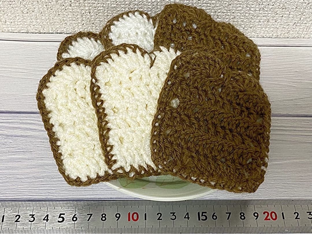 【ハンドメイド】毛糸のサンドイッチセット おままごと用 食品モチーフ 編みぐるみ — image 2