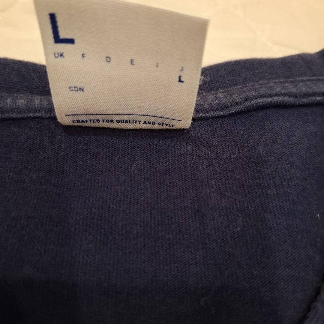 Reebok リーボック ロゴ Tシャツ ネイビー Lサイズ — image 2