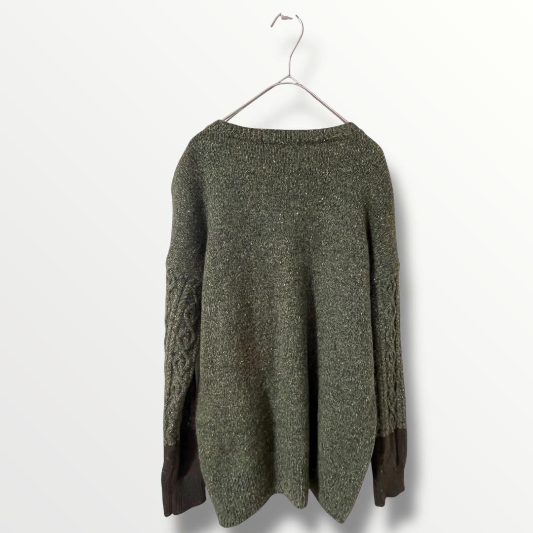 ALDRIDGE アルドリッジ　オリーブグリーン セーター F 長袖 — image 2