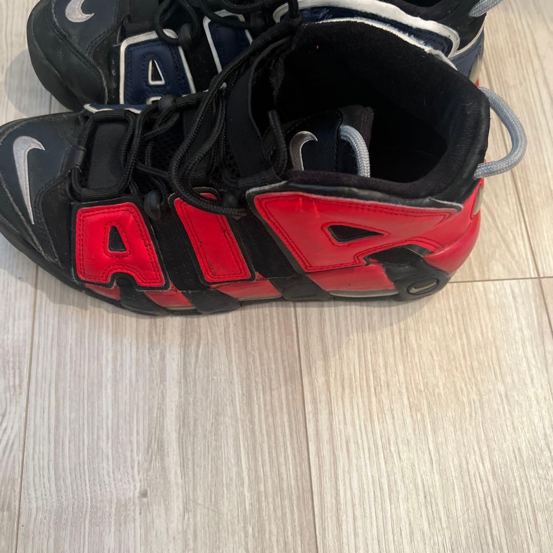 NIKE Air More Uptempo ブラック レッド ネイビー — image 2