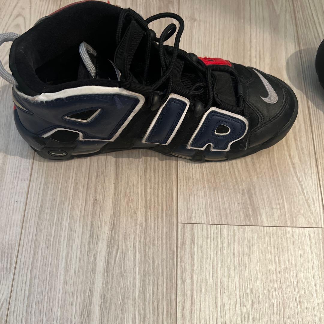 NIKE Air More Uptempo ブラック レッド ネイビー — image 4