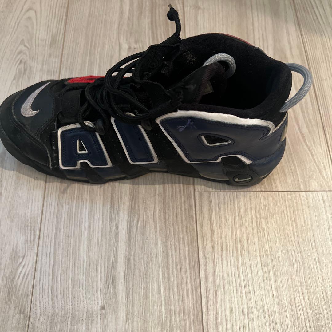 NIKE Air More Uptempo ブラック レッド ネイビー — image 5