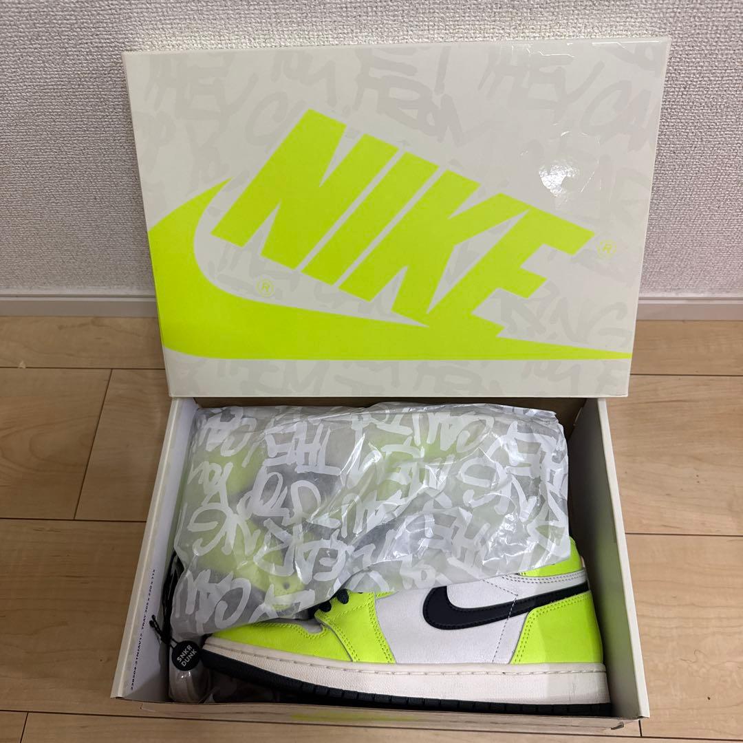 美品！NIKE AIR JORDAN 1 HIGH OG VOLT スニダン購入 — image 2