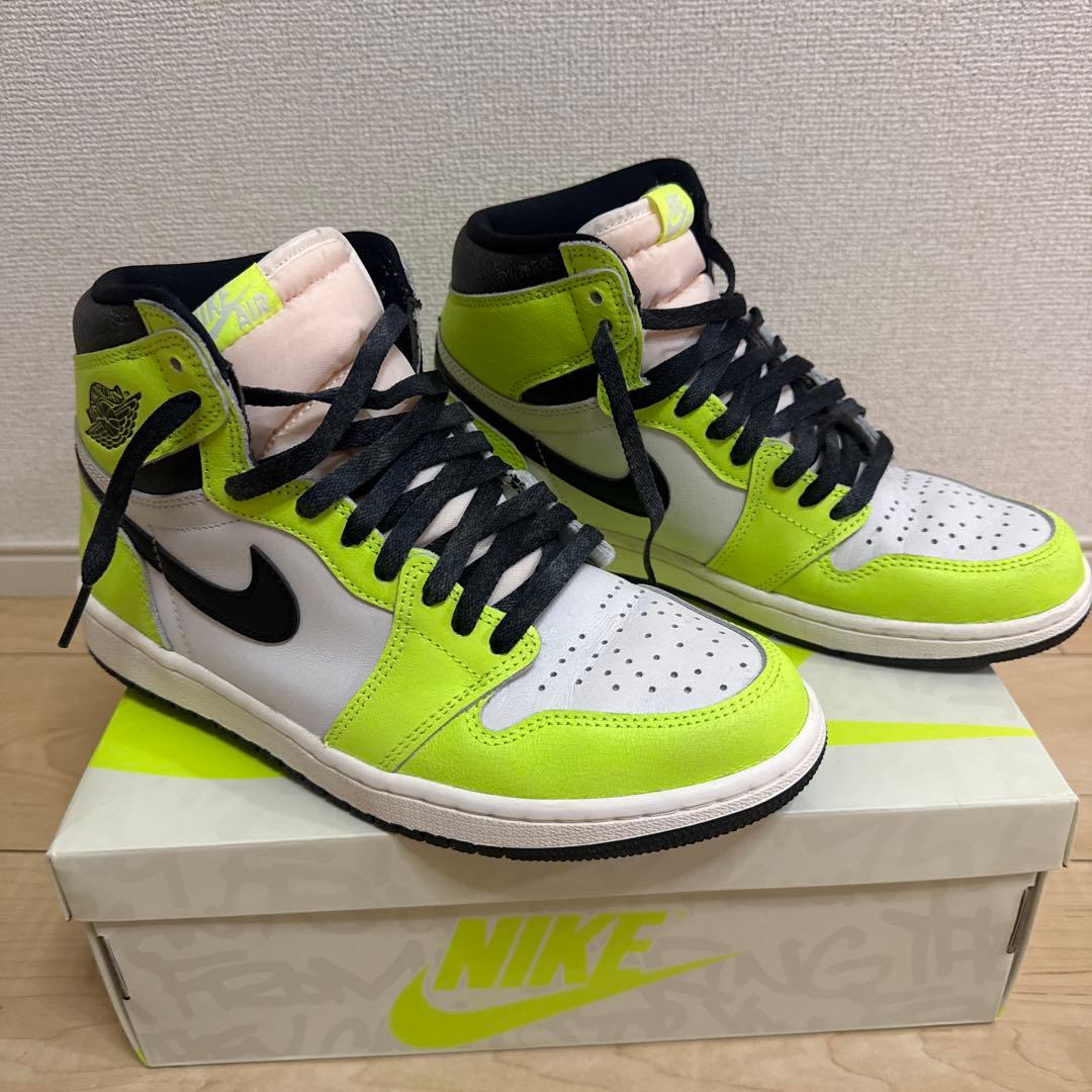 美品！NIKE AIR JORDAN 1 HIGH OG VOLT スニダン購入 — image 3